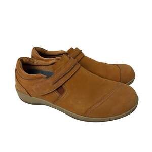 Orthofeet Solerno Shoes Women’s Size 11.5 D Wide Brown Tan Orthopedic Comfort